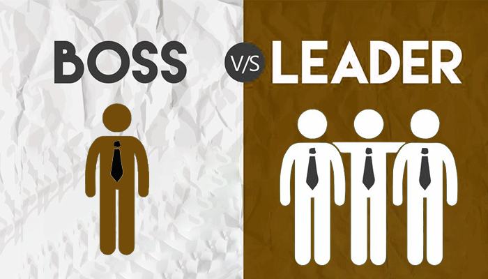 The featured differences between the terms “Boss” and “Leader”