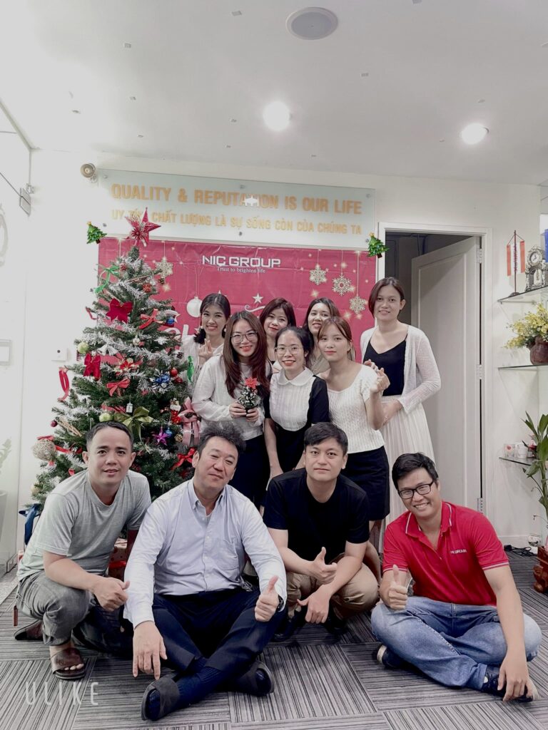 Ho Chi Minh office's staff taking picture