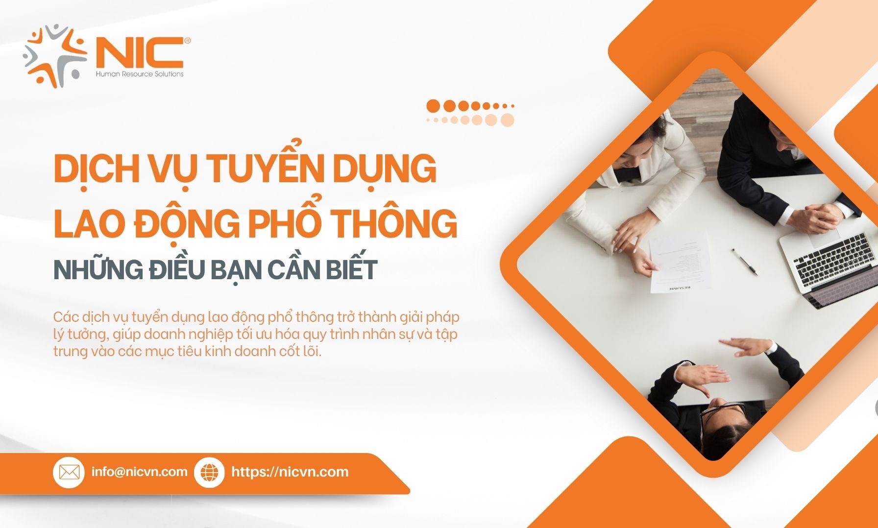 dịch vụ truyển dụng lao động phổ thông