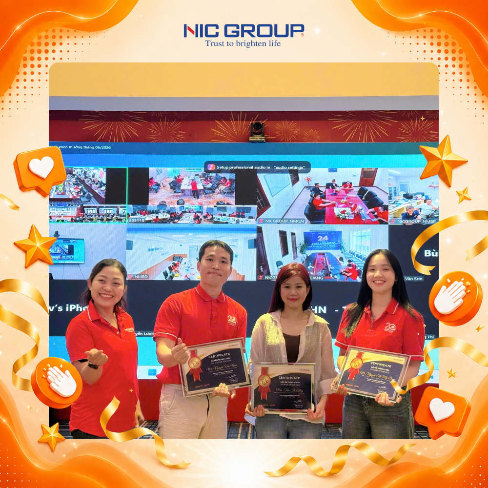 NIC Group Vinh danh khen thưởng