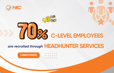 Fun fact 70% of C-levels are recruited through Headhunter services – Not hiring posts